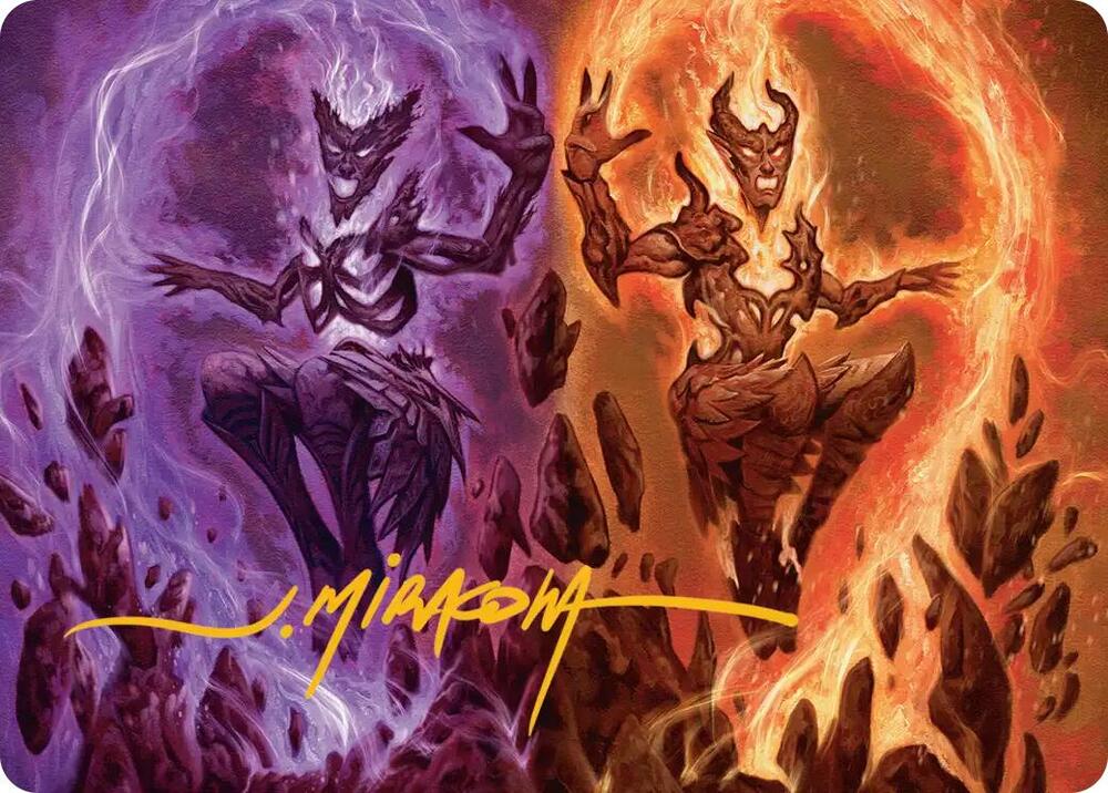 Fire Covenant Art Card (Gold-Stamped Signature) (52) [Lorwyn Eclipsed Art Series]