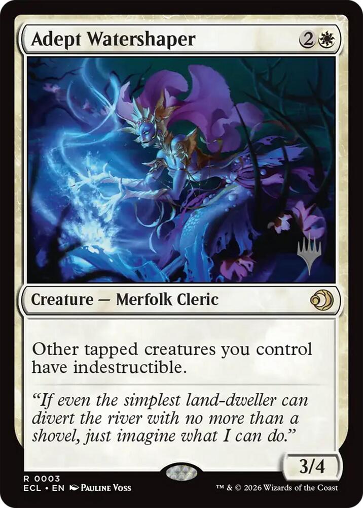 Adept Watershaper (3) [Lorwyn Eclipsed Promos]