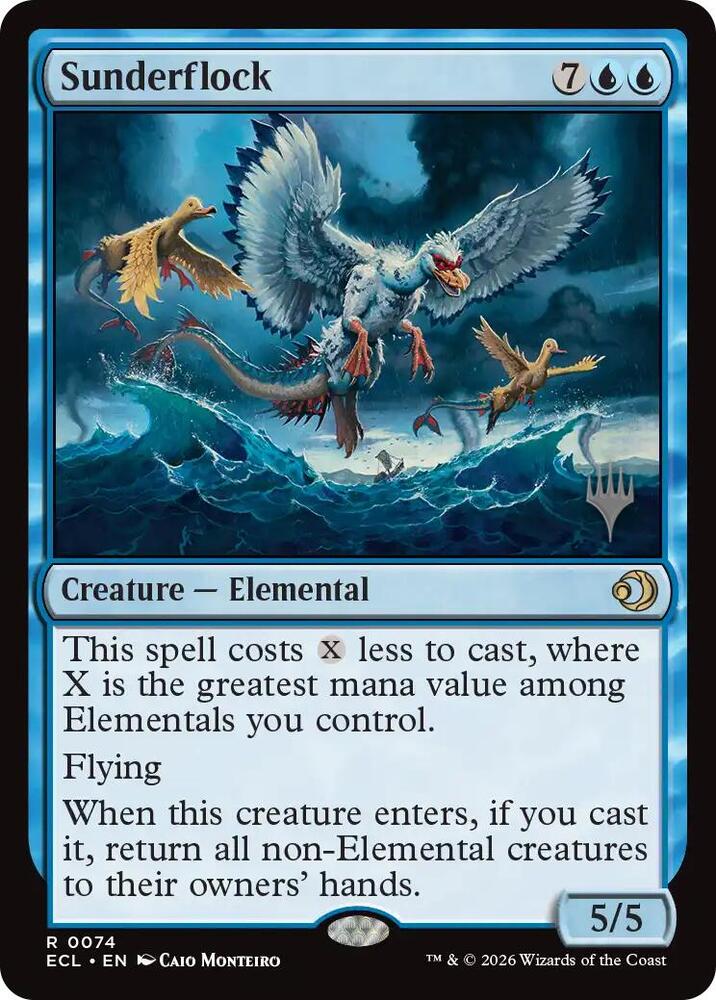 Sunderflock (74) [Lorwyn Eclipsed Promos]