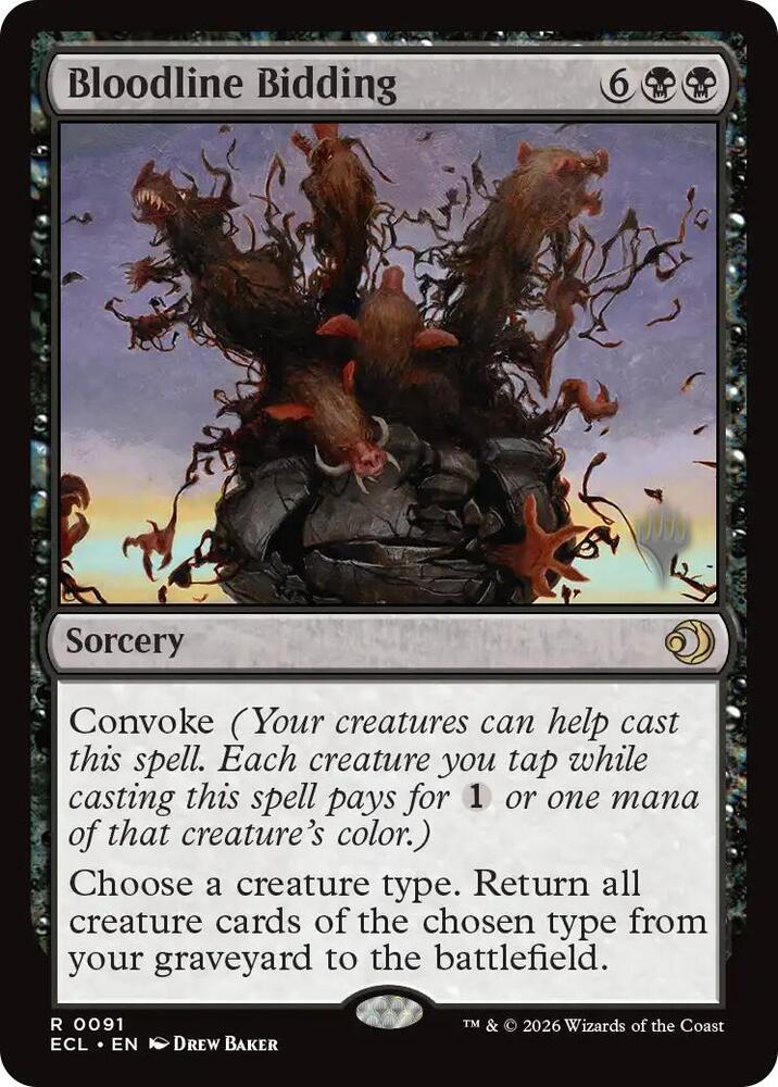Bloodline Bidding (91) [Lorwyn Eclipsed Promos]