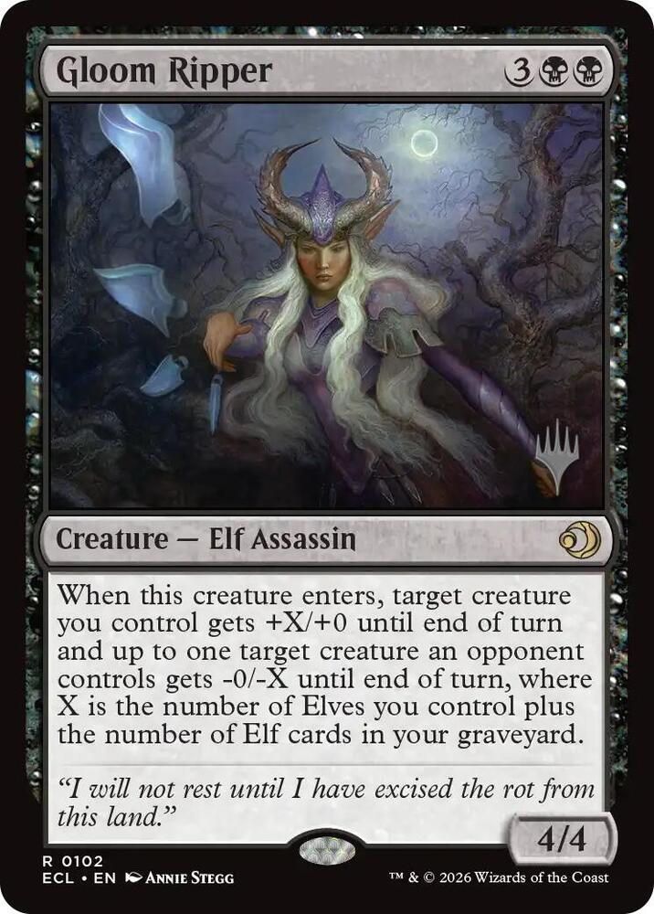 Gloom Ripper (102) [Lorwyn Eclipsed Promos]