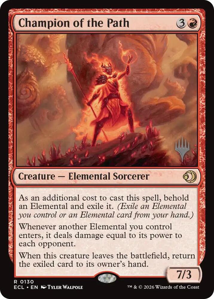 Champion of the Path (130) [Lorwyn Eclipsed Promos]