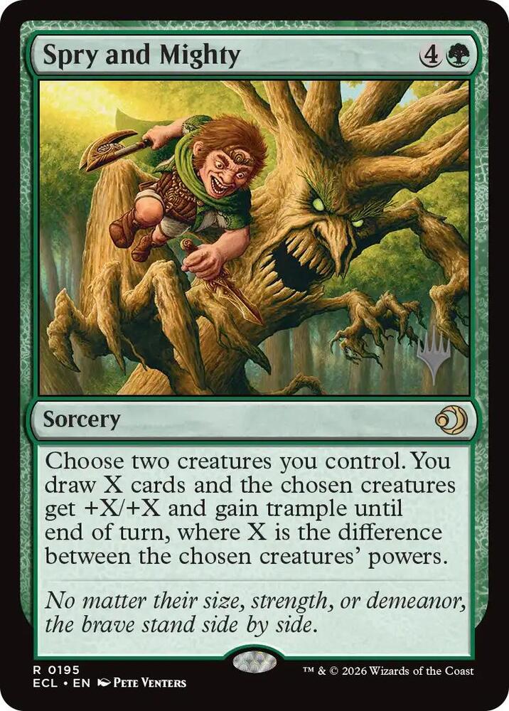 Spry and Mighty (195) [Lorwyn Eclipsed Promos]
