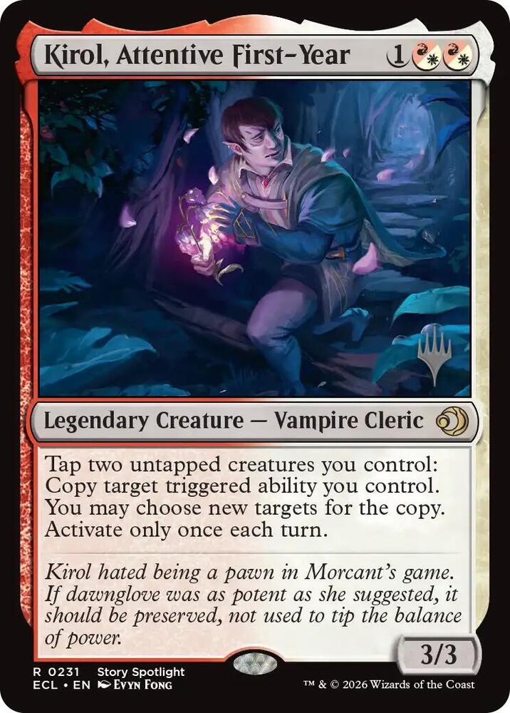Kirol, Attentive First-Year (231) [Lorwyn Eclipsed Promos]