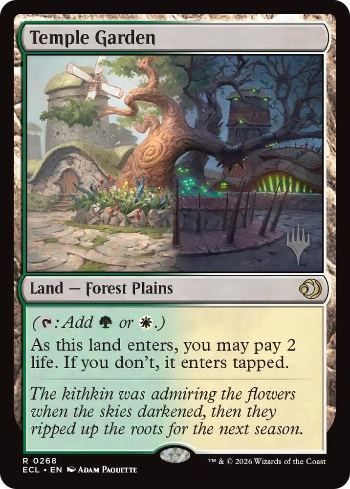 Temple Garden (268) [Lorwyn Eclipsed Promos]
