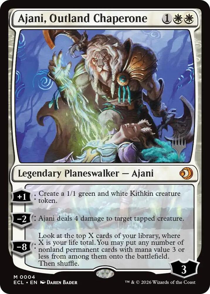Ajani, Outland Chaperone (4) [Lorwyn Eclipsed Promos]
