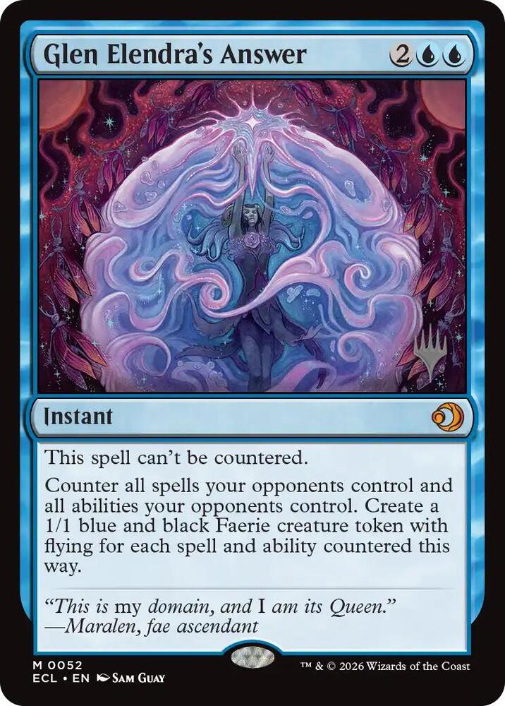 Glen Elendra's Answer (52) [Lorwyn Eclipsed Promos]