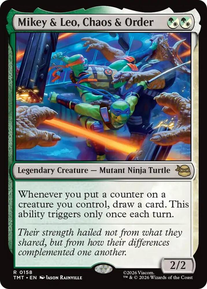 Mikey & Leo, Chaos & Order (158) [Teenage Mutant Ninja Turtles]