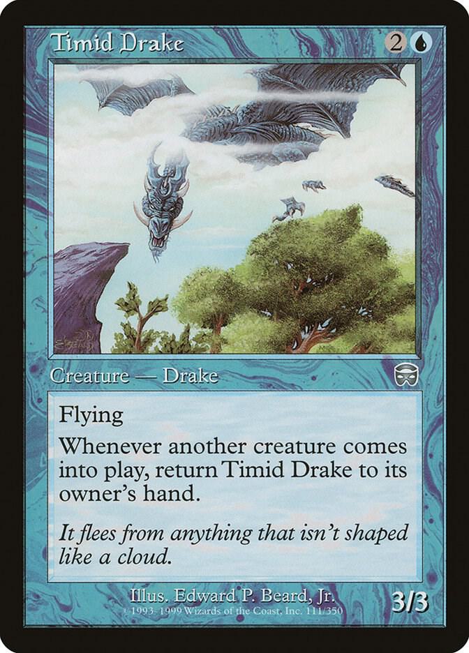 Timid Drake (111) [Mercadian Masques]