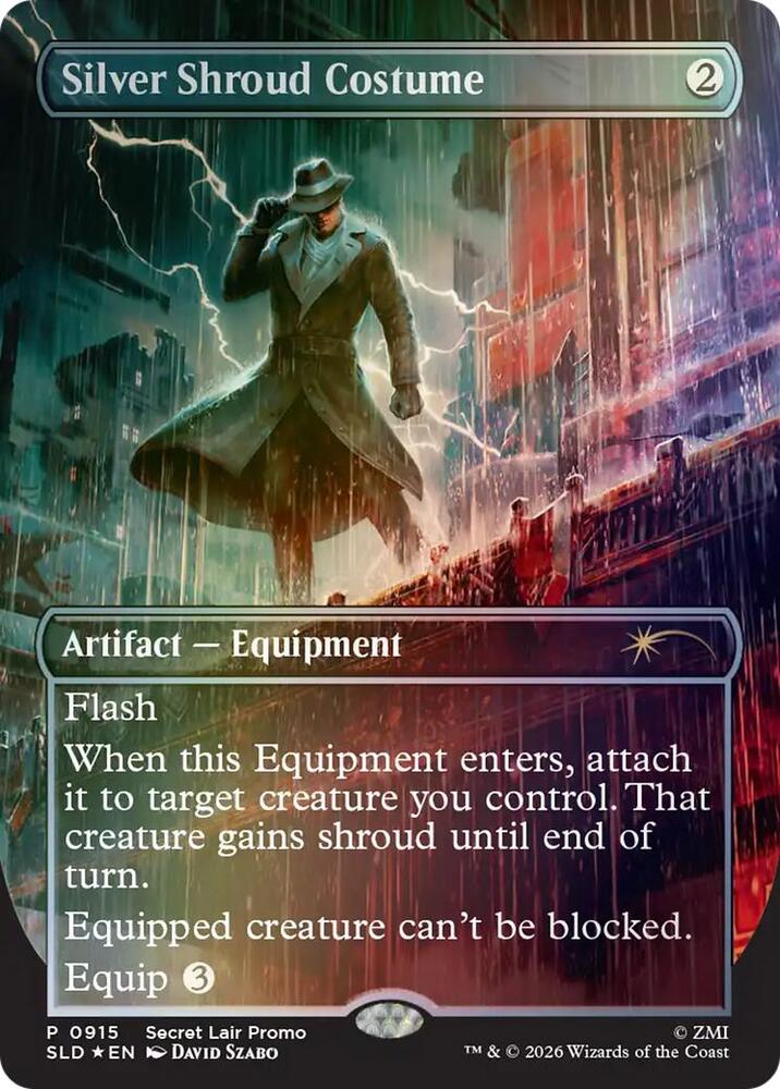Silver Shroud Costume (915) [Secret Lair Drop]