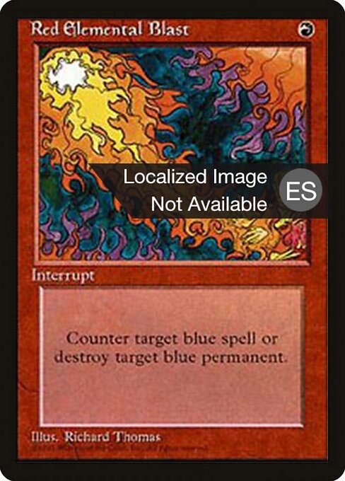 Red Elemental Blast (218) [Fourth Edition Foreign Black Border]