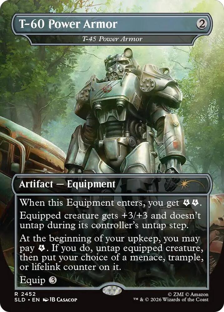 T-60 Power Armor - T-45 Power Armor (2452) [Secret Lair Drop]