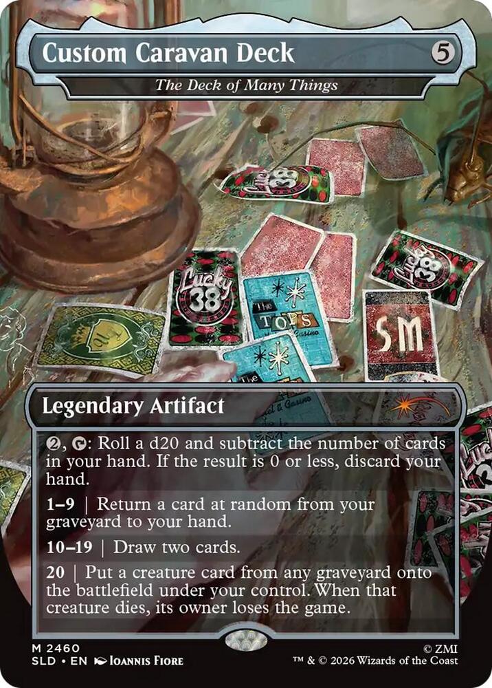 Custom Caravan Deck - The Deck of Many Things (2460) [Secret Lair Drop]
