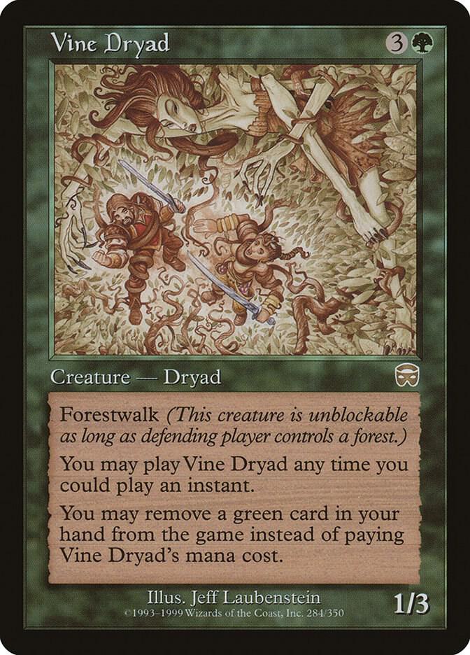 Vine Dryad (284) [Mercadian Masques]