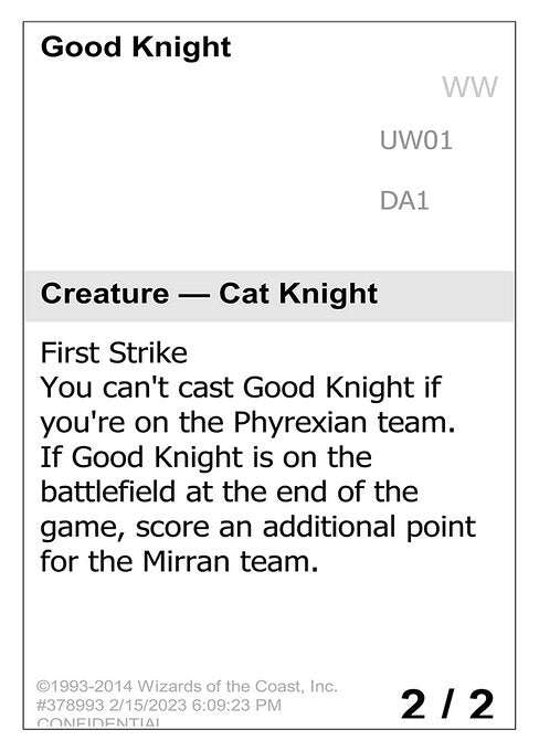 Good Knight (UW01) [Unknown Event]