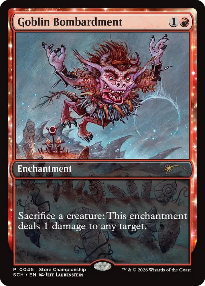 Goblin Bombardment (45) [Game Day Promos]