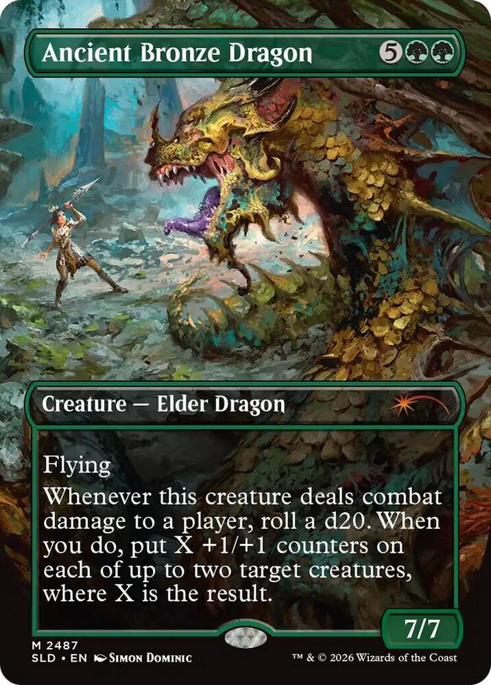 Ancient Bronze Dragon (2487) [Secret Lair Drop]