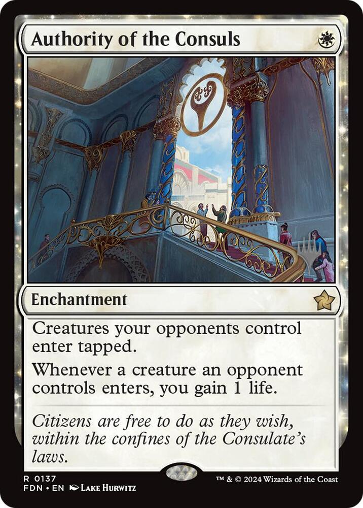 Authority of the Consuls (137) [Lorwyn Eclipsed Promos]
