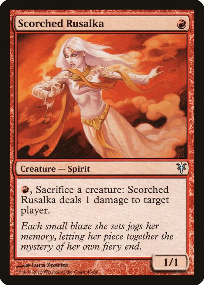 Scorched Rusalka (43) [Duel Decks: Sorin vs. Tibalt]