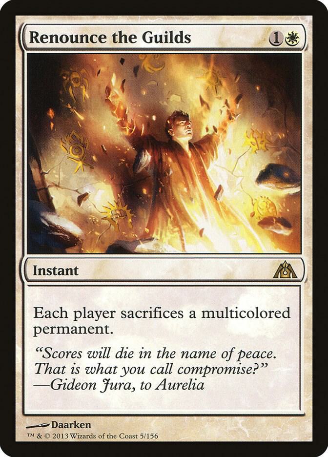 Renounce the Guilds (5) [Dragon's Maze]