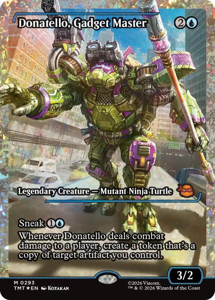 Donatello, Gadget Master (Showcase) (Fracture Foil) (293) [Teenage Mutant Ninja Turtles]