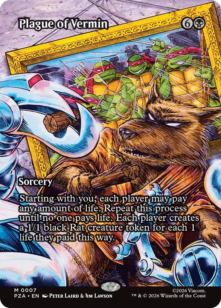 Plague of Vermin (Borderless) (7) [Teenage Mutant Ninja Turtles Source Material]