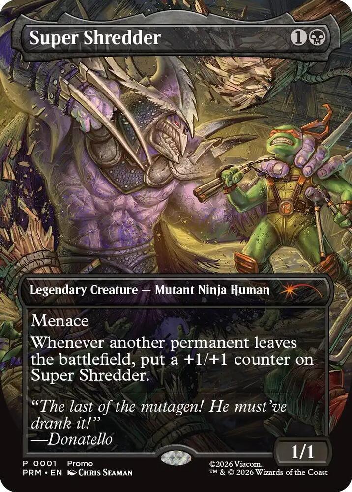 Super Shredder (Borderless) (1) [Unique and Miscellaneous Promos]