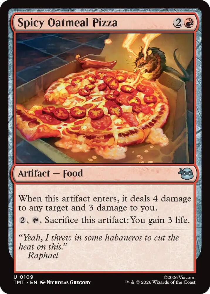 Spicy Oatmeal Pizza (109) [Teenage Mutant Ninja Turtles]