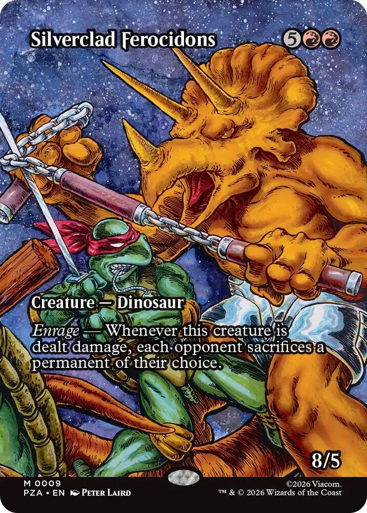 Silverclad Ferocidons (Borderless) (9) [Teenage Mutant Ninja Turtles Source Material]