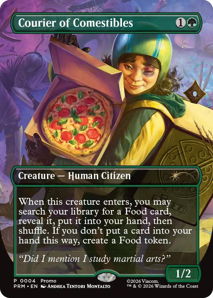 Courier of Comestibles (Borderless) (4) [Unique and Miscellaneous Promos]