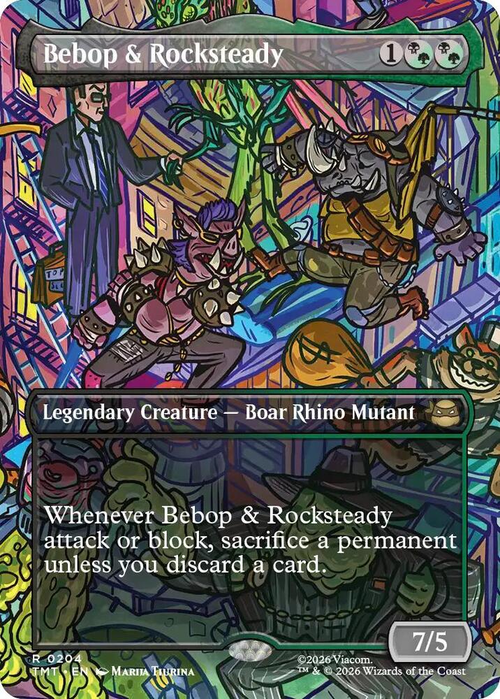 Bebop & Rocksteady (Borderless) (204) [Teenage Mutant Ninja Turtles]