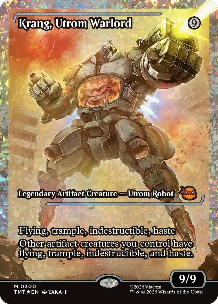Krang, Utrom Warlord (Showcase) (Fracture Foil) (300) [Teenage Mutant Ninja Turtles]