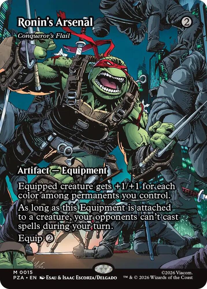 Ronin's Arsenal - Conqueror's Flail (Borderless) (15) [Teenage Mutant Ninja Turtles Source Material]