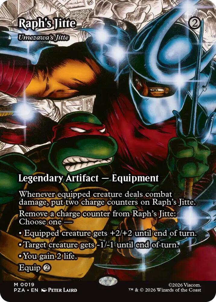 Raph's Jitte - Umezawa's Jitte (Borderless) (19) [Teenage Mutant Ninja Turtles Source Material]