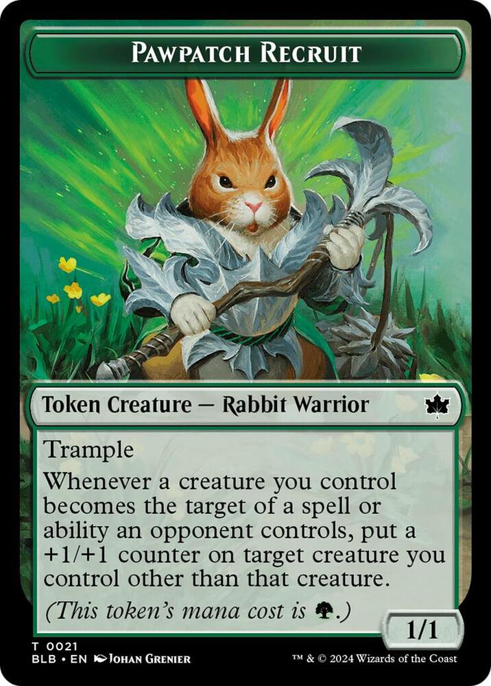 Pawpatch Recruit // Map Double-Sided Token (21 // 17) [Bloomburrow]