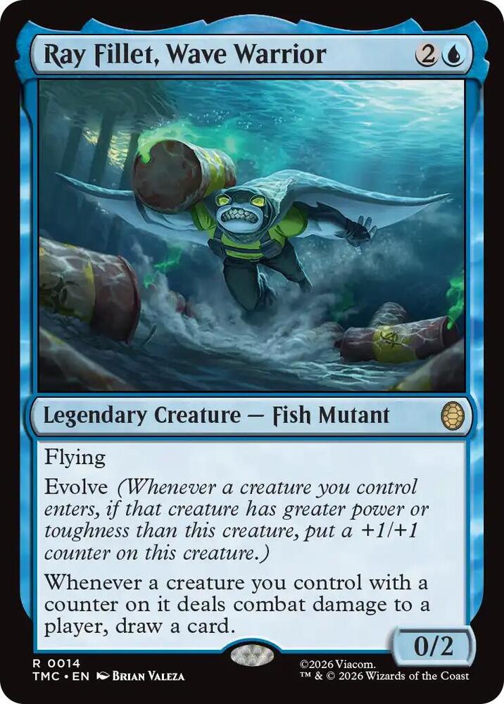 Ray Fillet, Wave Warrior (14) [Teenage Mutant Ninja Turtles Commander]