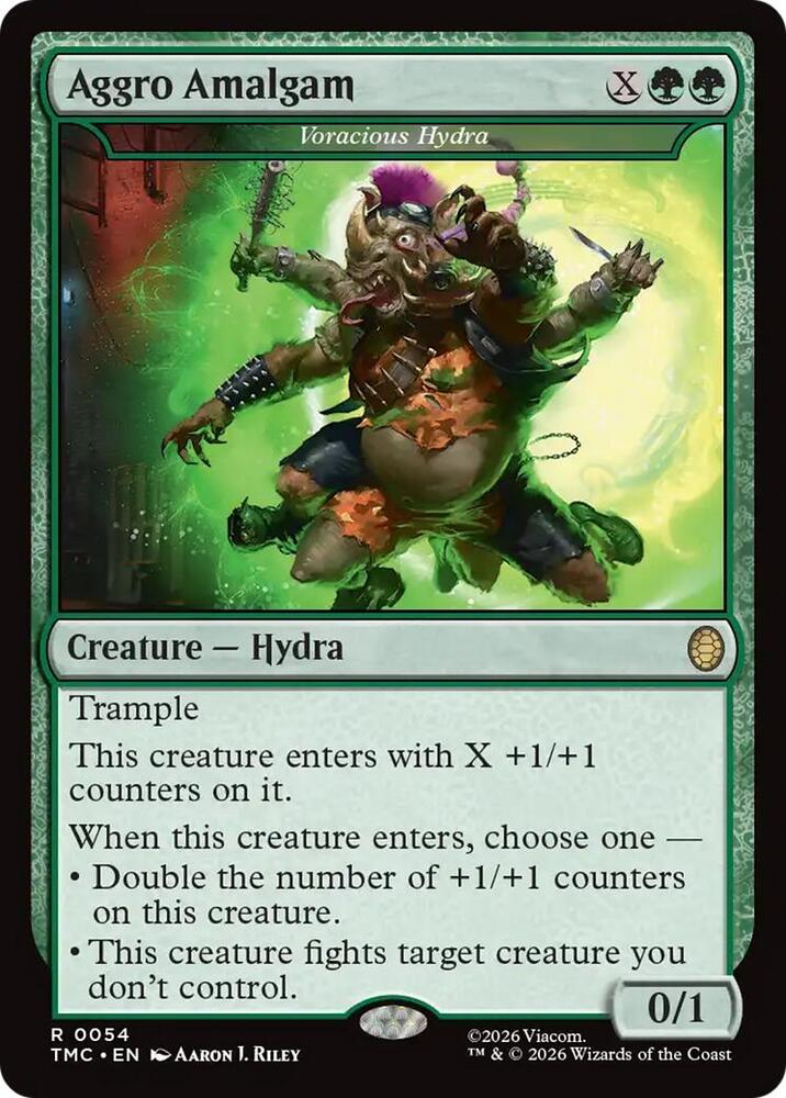 Aggro Amalgam - Voracious Hydra (54) [Teenage Mutant Ninja Turtles Commander]