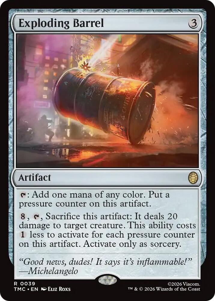 Exploding Barrel (39) [Teenage Mutant Ninja Turtles Commander]