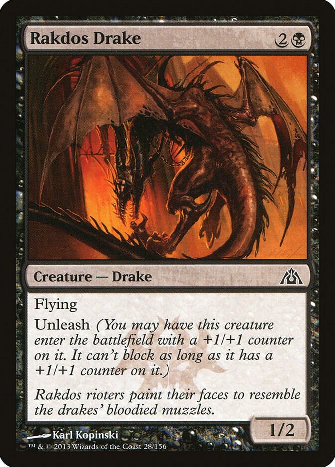 Rakdos Drake (28) [Dragon's Maze]