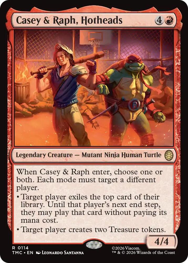 Casey & Raph, Hotheads (114) [Teenage Mutant Ninja Turtles Commander]
