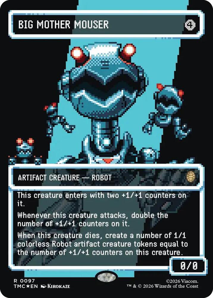 Big Mother Mouser (Borderless) (Surge Foil) (97) [Teenage Mutant Ninja Turtles Commander]