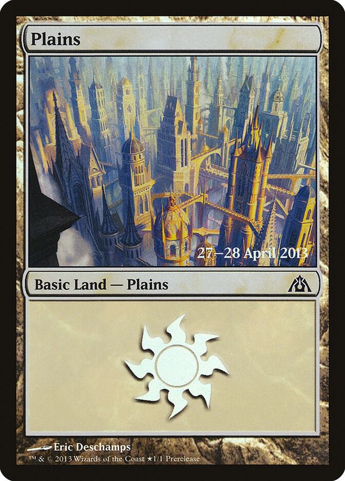 Plains (Dragon's Maze) (1) [Prerelease Cards]