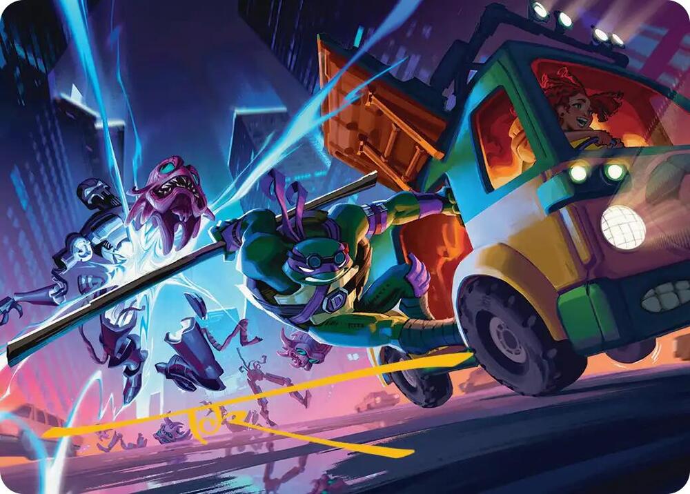 Donatello, Rad Scientist Art Card (Gold-Stamped Signature) (47) [Teenage Mutant Ninja Turtles Art Series]
