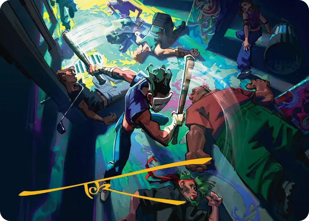 Pain 101 Art Card (Gold-Stamped Signature) (6) [Teenage Mutant Ninja Turtles Art Series]