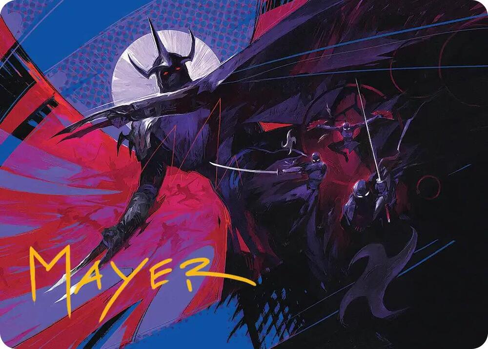 Shredder's Technique Art Card (Gold-Stamped Signature) (7) [Teenage Mutant Ninja Turtles Art Series]
