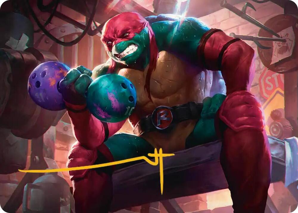 Raphael, Tough Turtle Art Card (Gold-Stamped Signature) (9) [Teenage Mutant Ninja Turtles Art Series]