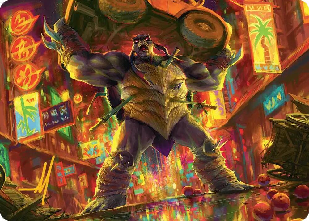 Slash, Reptile Rampager Art Card (Gold-Stamped Signature) (10) [Teenage Mutant Ninja Turtles Art Series]