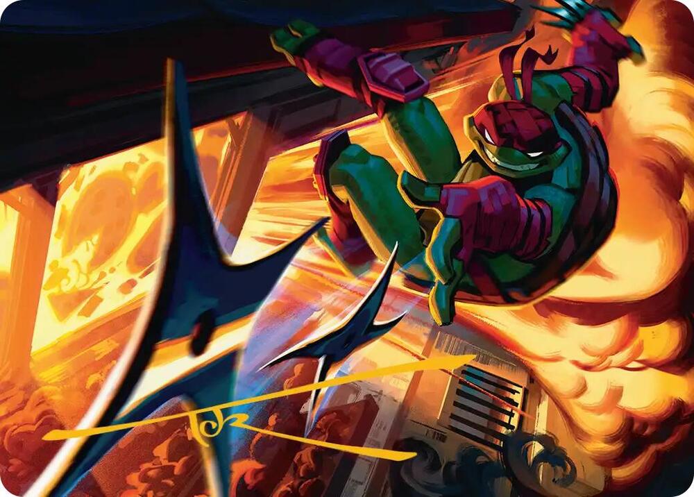 Storm of Steel Art Card (Gold-Stamped Signature) (48) [Teenage Mutant Ninja Turtles Art Series]