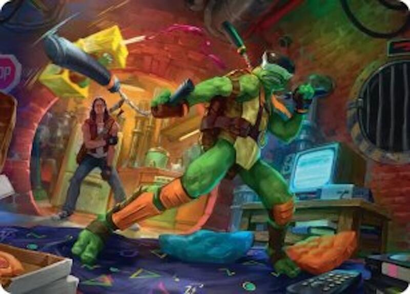 Michelangelo, Game Master Art Card (13) [Teenage Mutant Ninja Turtles Art Series]