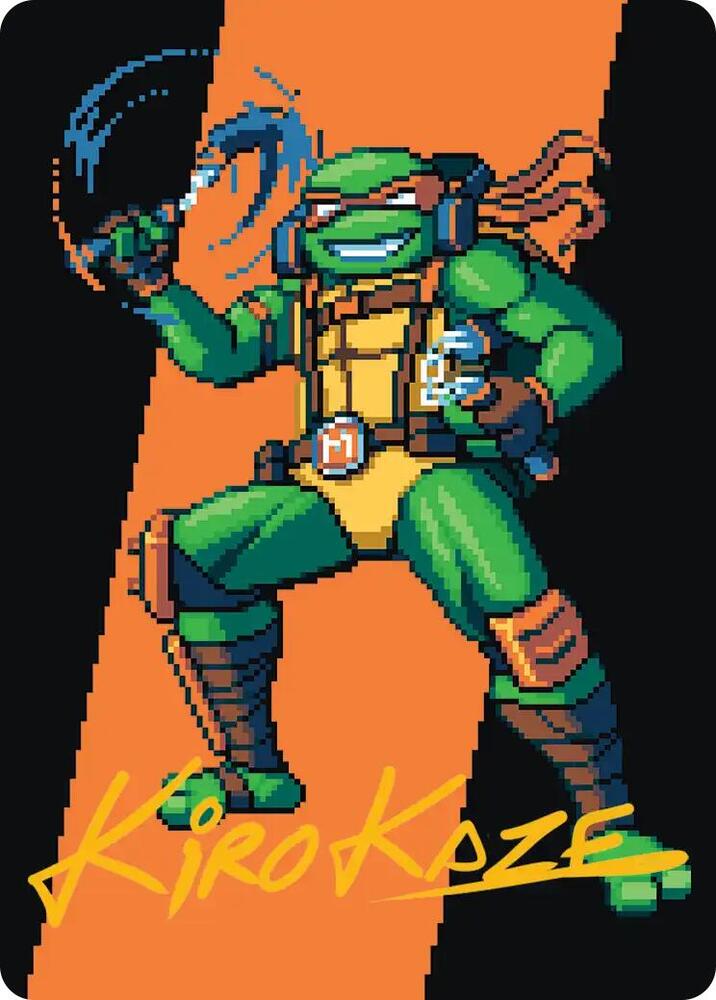 Michelangelo, the Heart Art Card (Gold-Stamped Signature) (35) [Teenage Mutant Ninja Turtles Art Series]